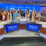 The group at the 12 News studio