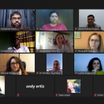 A screenshot of SUSI scholars in Dr. Roschke's session