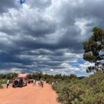 Gathering rainclouds over the Tonto National Forest, where the scholars went on a Jeep tour