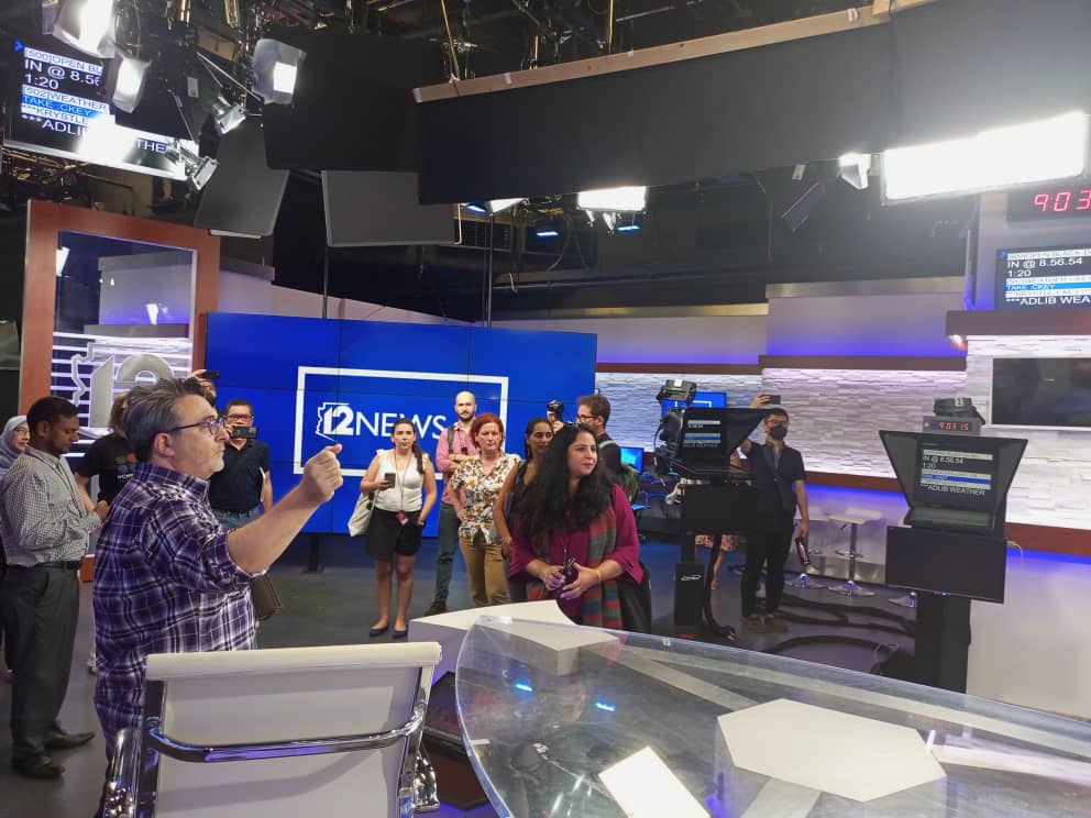 The scholars at the 12 News studios in Phoenix