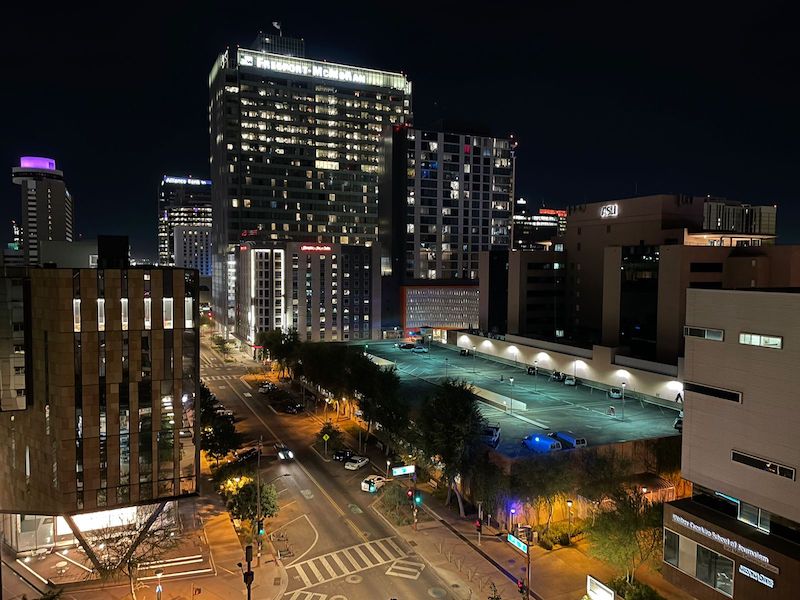 Downtown Phoenix by night - photo by Soledad Arreguez Manozzo