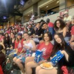 SUSI Scholars and Student Leaders from Europe in the stands at Chase Field