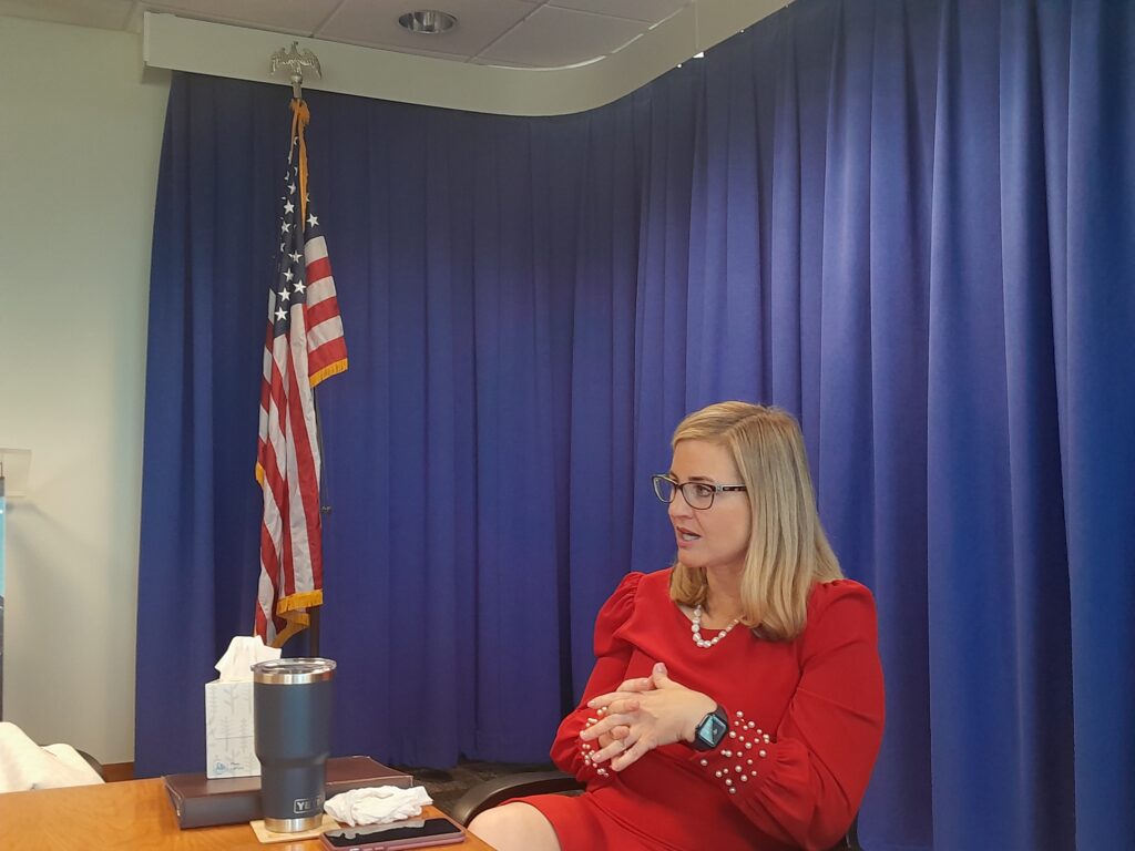 Mayor Kate Gallego in her Phoenix office