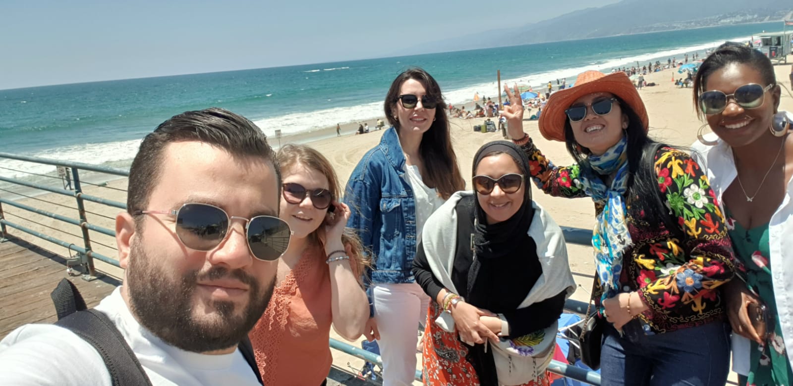 Scholars at Santa Monica Pier