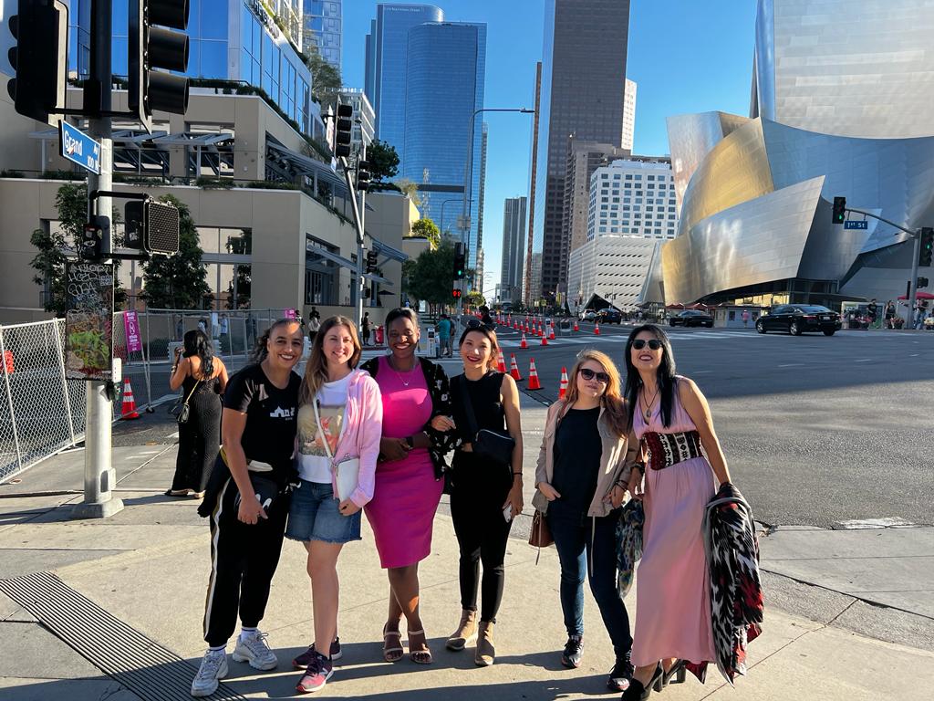 A group of women scholars in downtown LA