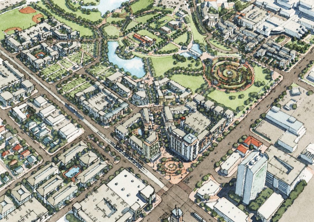 Artist's rendering of downtown Phoenix plan